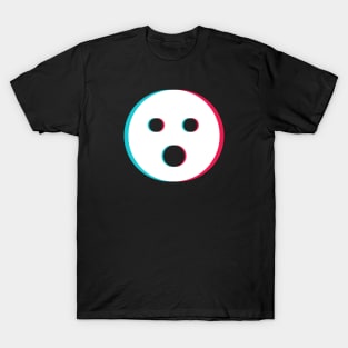 TikTok O Oh emoji smiley White T-Shirt